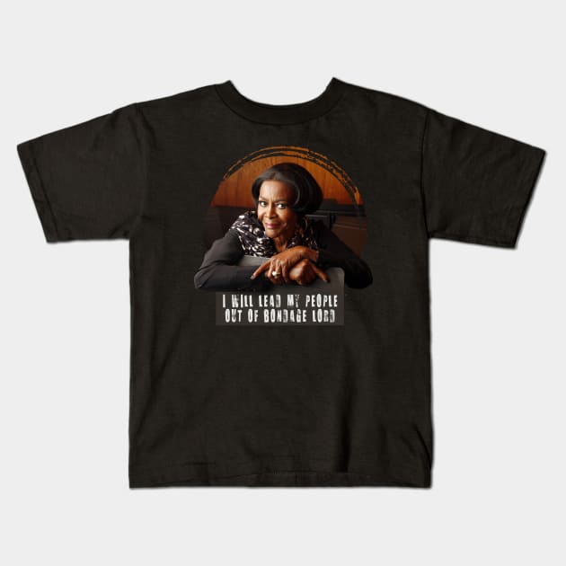 Cicely Tyson Quoted Kids T-Shirt by Mortensen